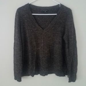 Eileen Fisher V-Neck Textured Knit Sweater Size PS